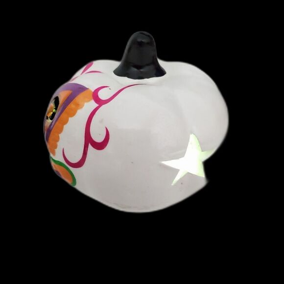 Decorative Pumpkin Lighted with Flashing Colored Lights - Picture 2 of 7